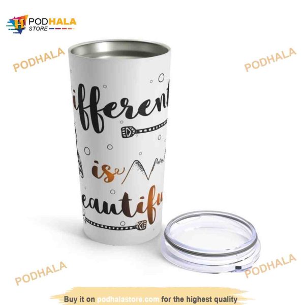 Different Is Beautiful Autism Awareness Coffee Tumbler
