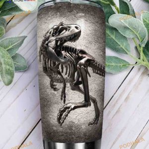 Dinosaur Fossils Stainless Steel Cup Coffee Tumbler
