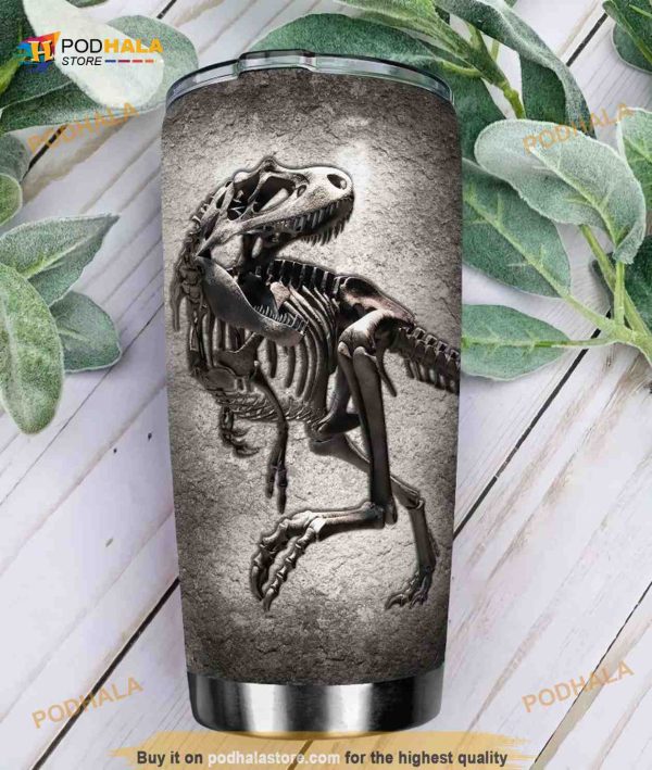 Dinosaur Fossils Stainless Steel Cup Coffee Tumbler