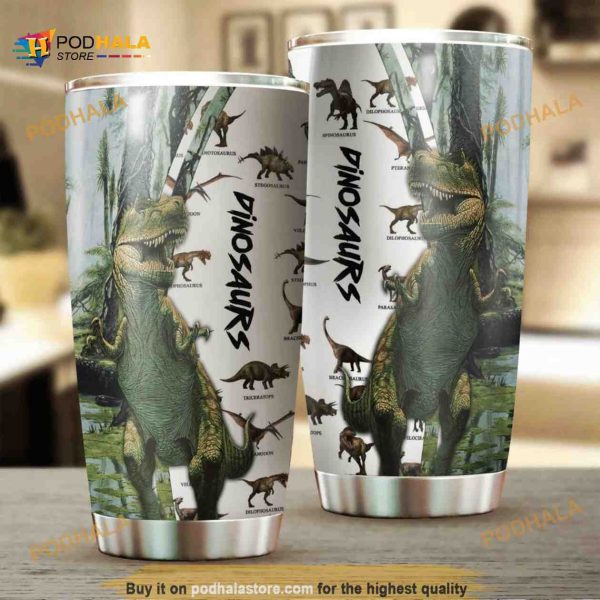 Dinosaur Stainless Steel Cup Coffee Tumbler