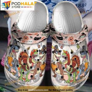 Dinosaur Thanksgiving 3D Halloween Crocs