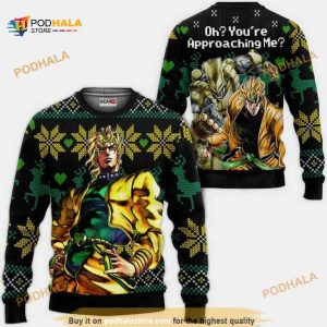 Dio Brando Oh You’re Approaching Me Anime Jj’s Xmas Ugly Christmas Sweater