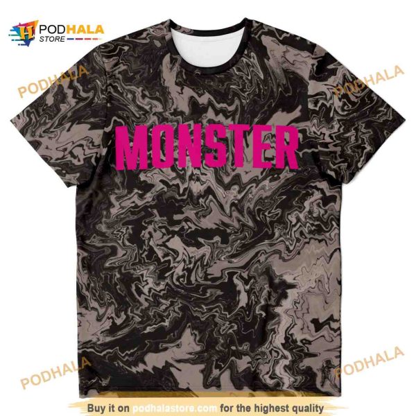 Dirty Mud Liquid Monster Print Unisex 3D Shirt