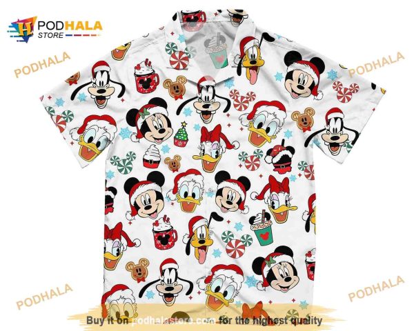 Disney Christmas Mickey Mouse And Friends Hawaiian