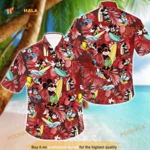 Disney Mickey Hawaiian Shirt, Mickey Button Down Shirt For Women Men