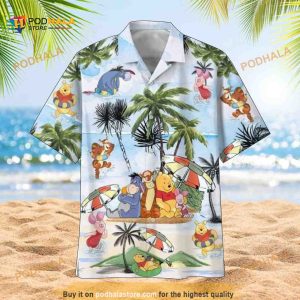 Disney Poo.h And Friends Hawaiian Shirt, Disneyland Tropical Shirts