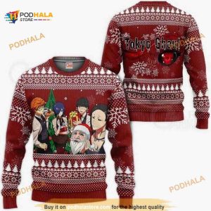 Divesart Tokyo Ghoul Merry Xmas Ugly Christmas Sweater