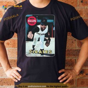 Dock ellis pitcher Pirates photo design t Shirt 2