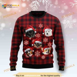 Dog Christmas Snowflake Personalized Funny Ugly Sweater 3D