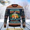 Dog Mom and Camping Queen Ugly Xmas Wool Sweater