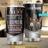 Donkeys Im Grumpy Old Farmer Personalized Coffee Tumbler