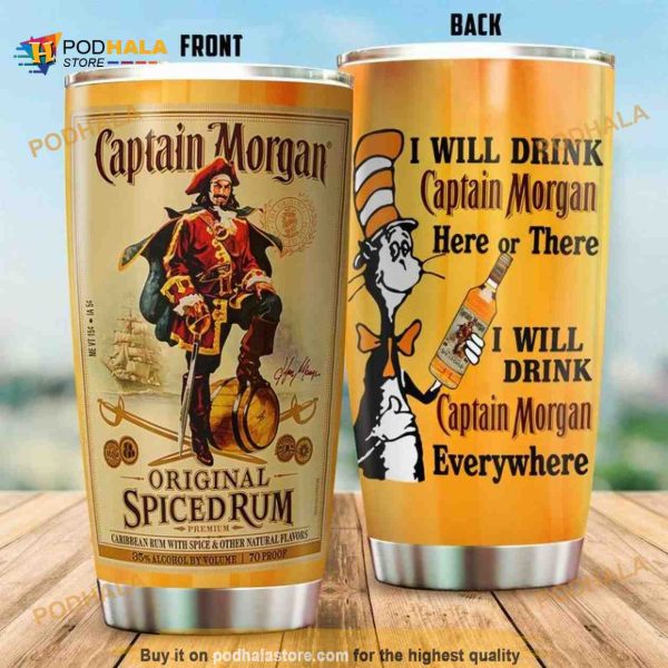 Dr. Seuss I Will Drink Captain Morgan Coffee Tumbler