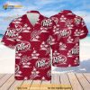 Dr.Pepper Beer Funny Hawaiian Shirt, Coconut Island Pattern Beach Vacation Gift