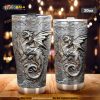 Dragon Cracks Metal Pattern Print Gift For Family Travel Coffee Tumbler