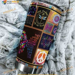 Dragonfly Dark Night Stainless Steel Cup Coffee Tumbler