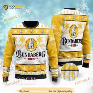 Drink Lover Bundaberg Rum Christmas Ugly Wool Sweater
