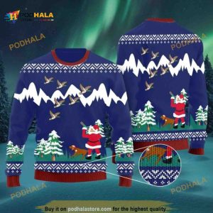 Duck Hunting Ugly Xmas Wool Sweater, Xmas Gifts