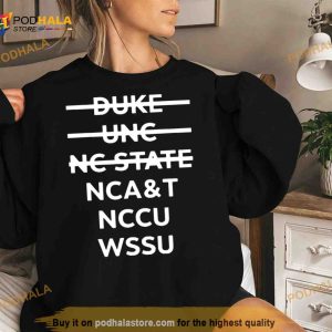 Duke Unc Nc State NcaT Nccu Wssu Shirt