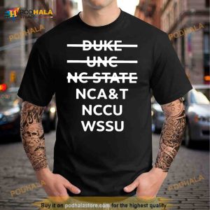 Duke Unc Nc State Ncat Nccu Wssu Shirt 2