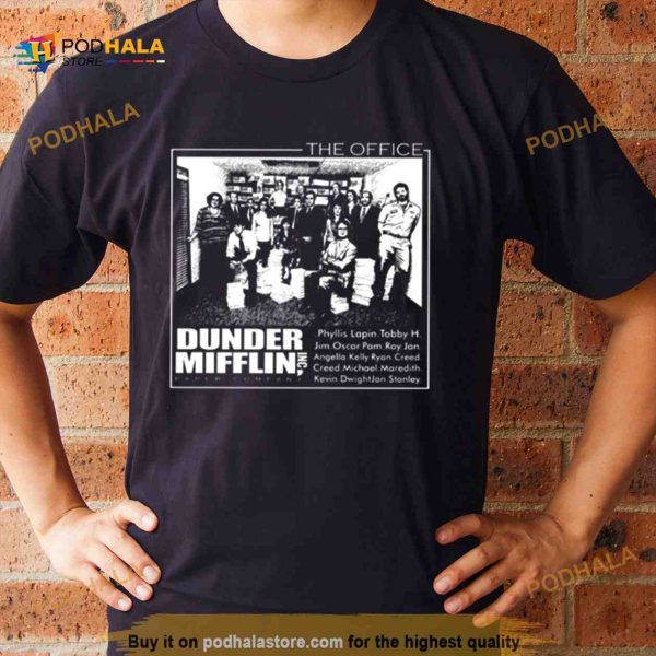 Dunder Mifflin The Office Black And White Shirt