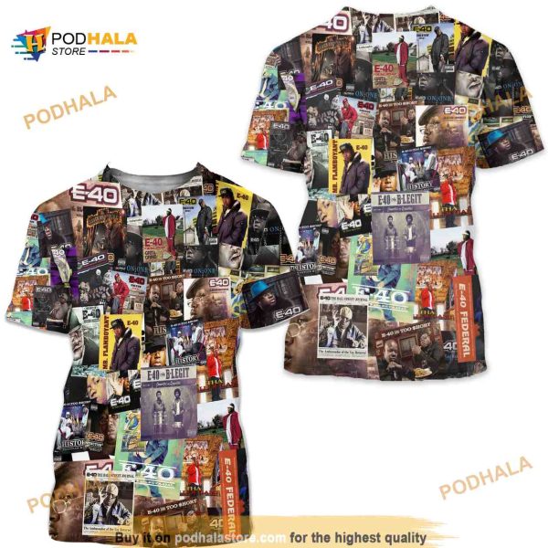 E-40 Covers All Over Printed 3D Shirt