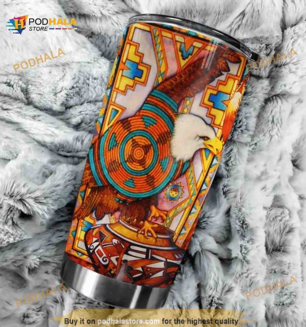 Eagle Native America Stainless Steel Cup Coffee Tumbler