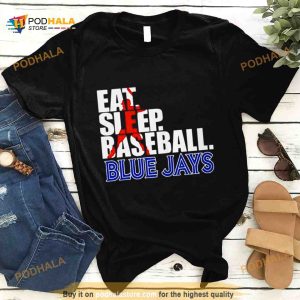 Eat Sleep Baseball Toronto Blue Jays 2023 Shirt
