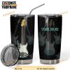 Electric Guitar Custom Name Design Insulated Vacuum Coffee Tumbler