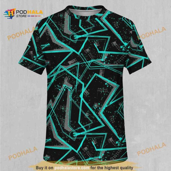 Electrostatic Abstract EDM Rave Festival All Over 3D Shirt