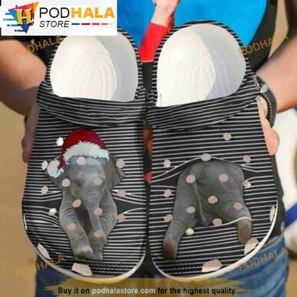 Elephant Christmas Crocband 3D Crocs