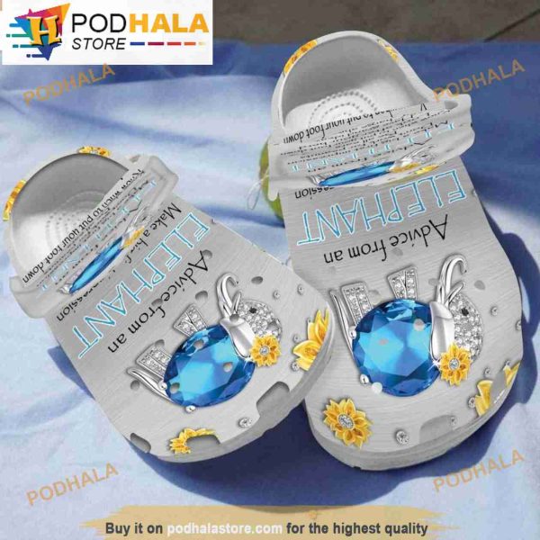 Elephant Valentine Crocband 3D Crocs