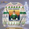 Elf Movie Does Somebody Need A Hug Wool Ugly Christmas Sweater