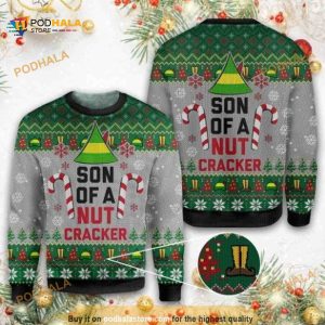 Elf Son Of A Nut Cracker Chirstmas Ugly Wool Sweater