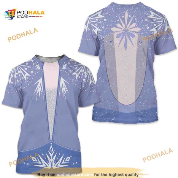 Elsa Shirt inspired by the Frozen 2 dress 3D Shirt