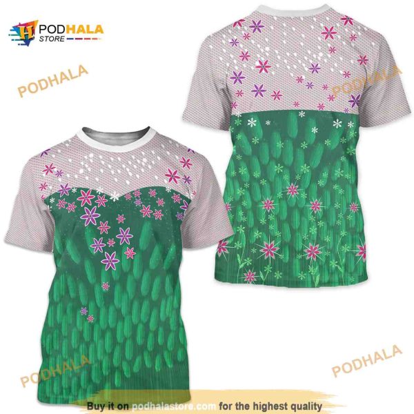 Elsa Women Shirt, Frozen Fever Costume, Frozen Cosplay, Elsa Costume 3D Shirt