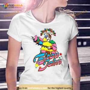 Elton John Glastonbury Natural 2023 T Shirt 2