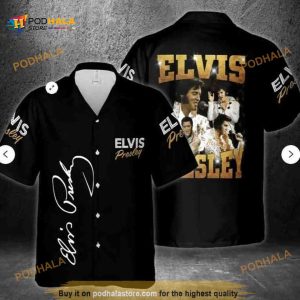 Elvis Presley Funny Hawaiian Shirt, Beach Gift For Music Lover Boyfriend