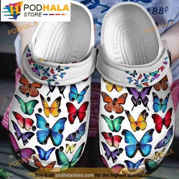 Enchanting Wings Butterfly Crocband 3D Crocs Slippers