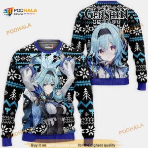 Eula Lawrence Genshin Impact Xmas Ugly Anime Christmas Sweater