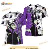 Evil Maleficent Purple Cross Comic Book Patterns Disney Unisex Shirt 3D