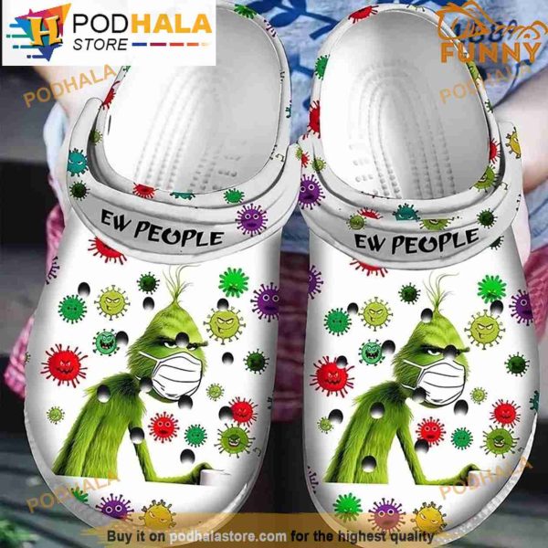 Ew People Grinch Christmas Crocband 3D Crocs