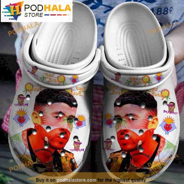 Exclusive Cozy Summer Vibes Bad Bunny Crocband 3D Crocs Clog Shoes