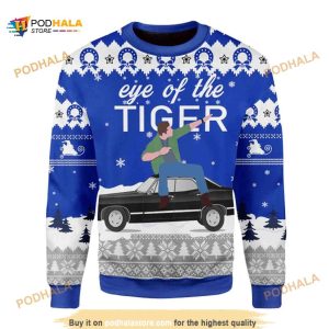 Eye Of The Tiger Gift For Xmas Party Ugly Christmas Sweater