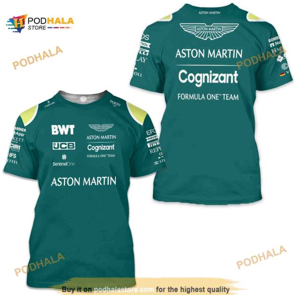 F1 Aston Martin team 3D Shirt Formula One Team Racing