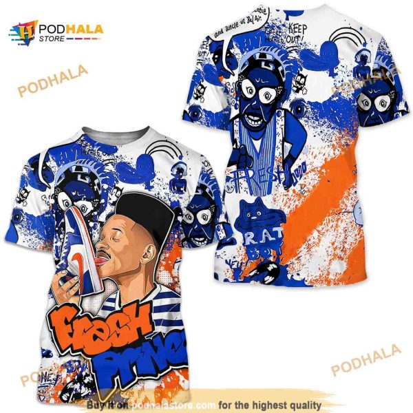 FP Lick Jordan Unisex Sneaker 3D Shirt Match Mid Knicks 1s Tee