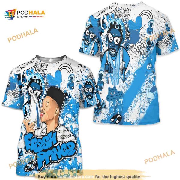 FP Lick Jordan Unisex Sneaker 3D Shirt Match Wizards 3s Tee