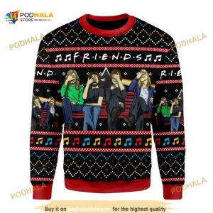 F.R.I.E.N.D.S Pink Floyd Music Band Lover Xmas Wool Ugly Sweater