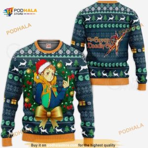 Fairy King Ugly Christmas Seven Deadly Sins Xmas Anime Christmas Sweater