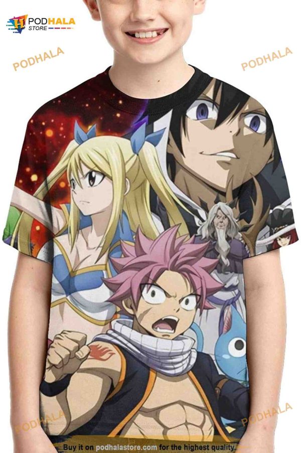 Fairy Tail Boys Girls 3D Shirt