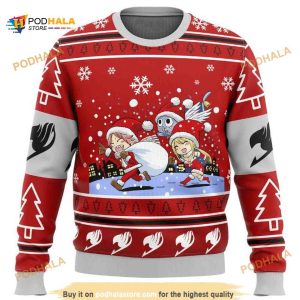 Fairy Tail Chibi Chirstmas Ugly Wool Anime Christmas Sweater